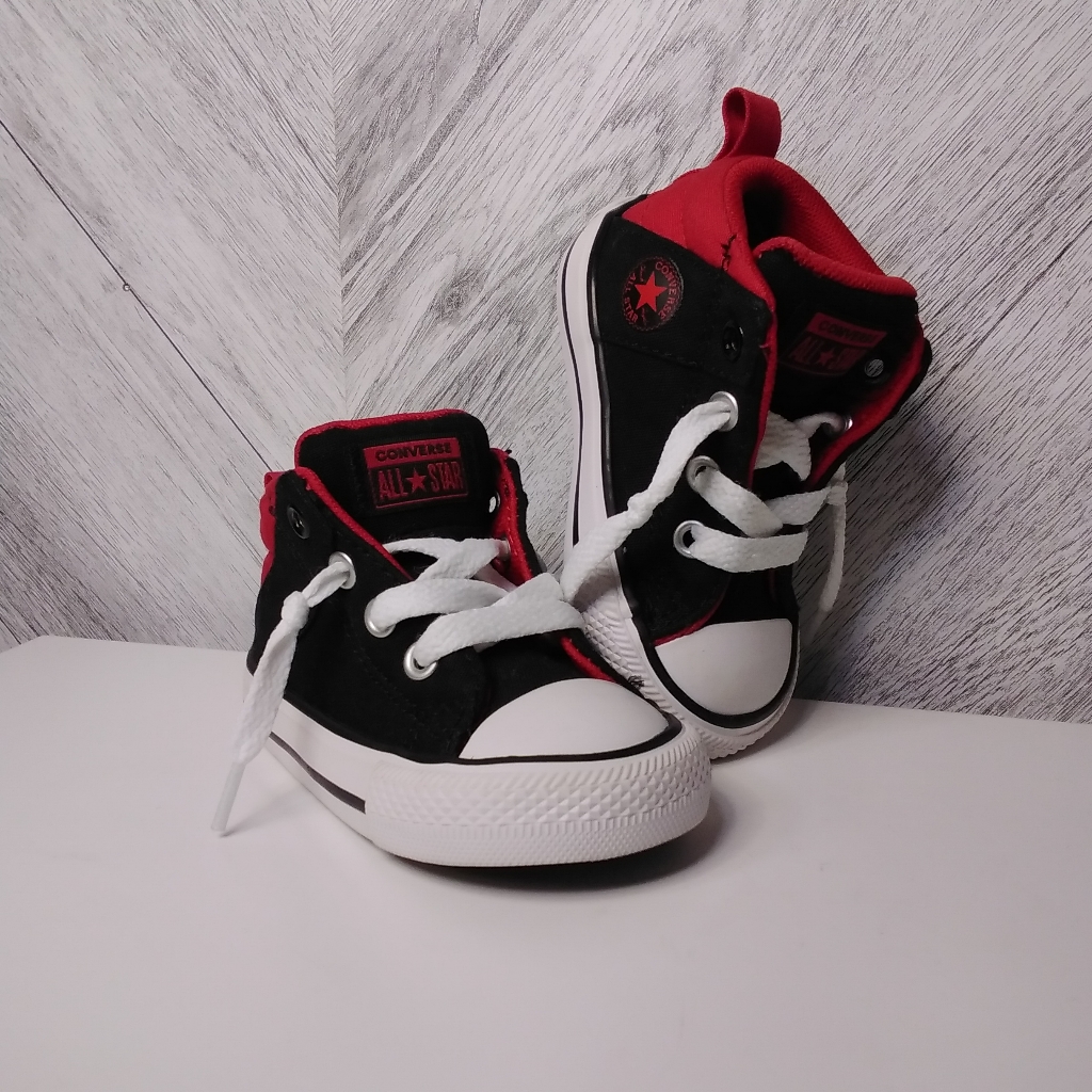 Converse Chunk Taylor Allstar Axel HighTop Sneakers Size 4t BlackRed